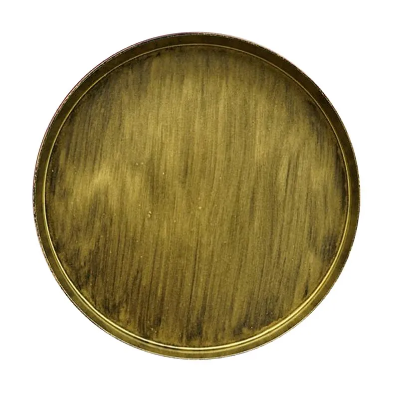 Bandeja De Servir De Ferro Placa De Suporte De Metal Jóias Cosméticas