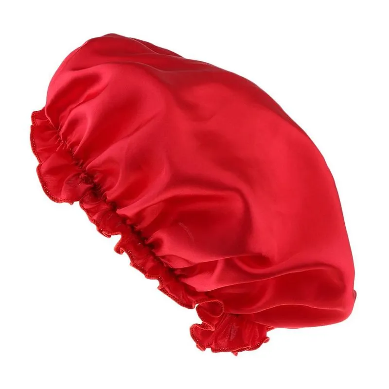 Touca De Dormir De Cetim De Seda Para Cuidados Com Os Cabelos Beauty Bonnet Hat Head