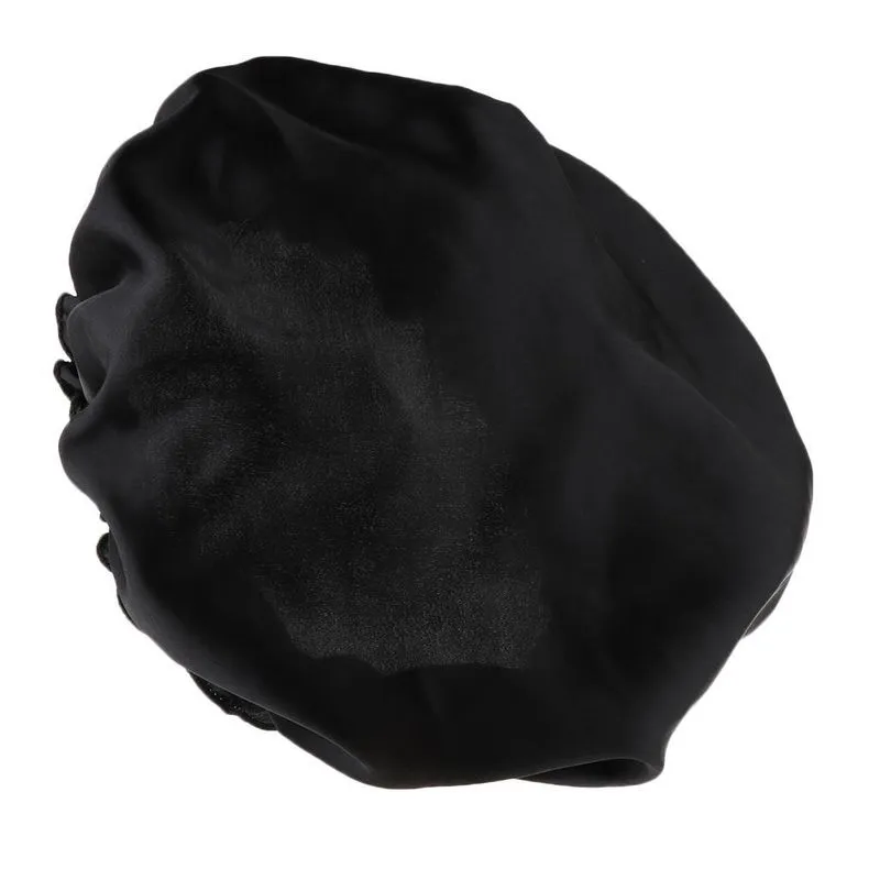 Touca De Dormir De Cetim De Seda Para Cuidados Com Os Cabelos Beauty Bonnet Hat Head