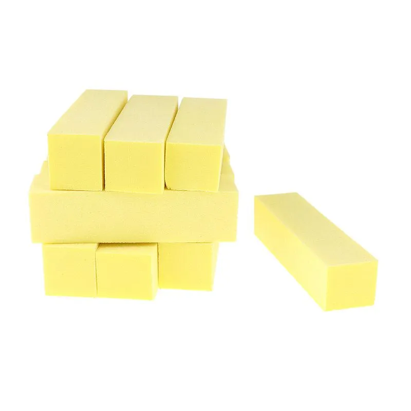 Lotes 10 Lixas Tampão De Arte De Unhas Bloco Lixamento De Lustro De Manicure