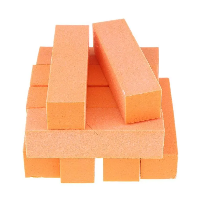 Lotes 10 Lixas Tampão De Arte De Unhas Bloco Lixamento De Lustro De Manicure