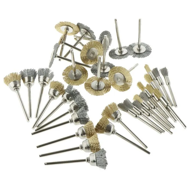 Conjunto Misto De 36 Pçs De Escovas De Polimento De Almofada De Polimento Para