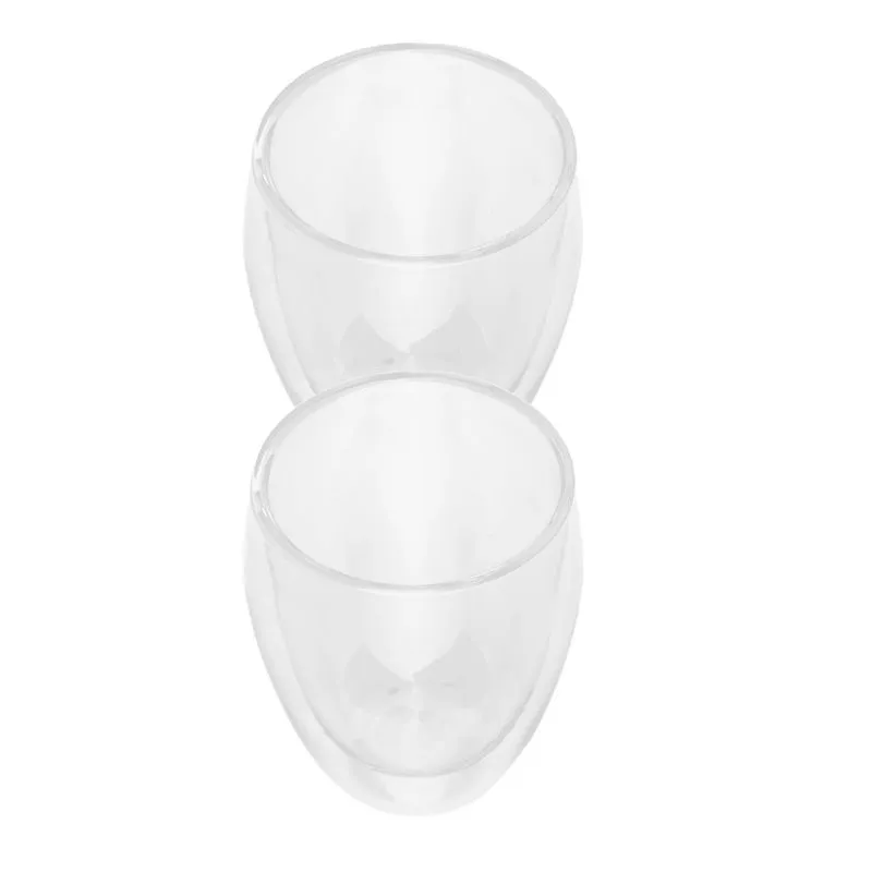 2 Xícaras De Vidro Canecas De Café De Vidro De Camada Dupla