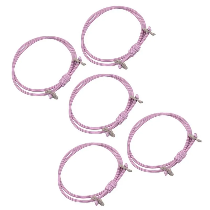 Anel De Cabelo Duplo De 5 Peças Suporte De Rabo De Cavalo Corda Elástica