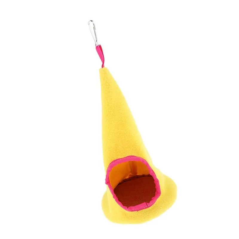 Saco De Dormir Peaked Flannelette Hammock Para Pequenos Animais
