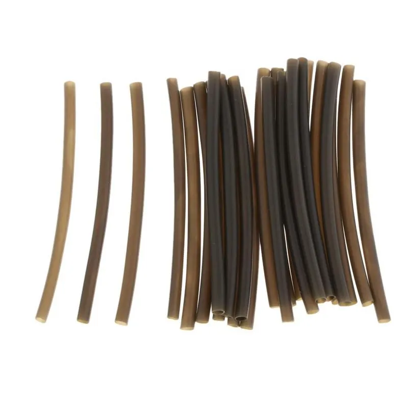 25 Pçs Tubo De Sonda Carpa De Pesca Termoencolhível Linha De Gancho De Manga De Sonda