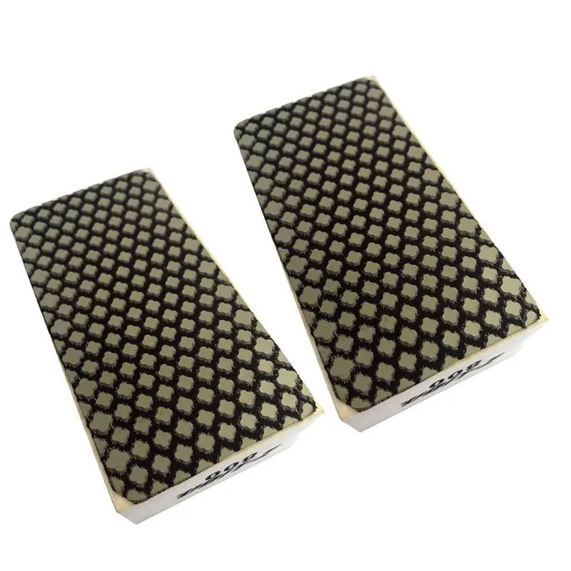 Almofada De Polimento Manual De Diamante 2 Peças Para Mármore De Granito De Vidro