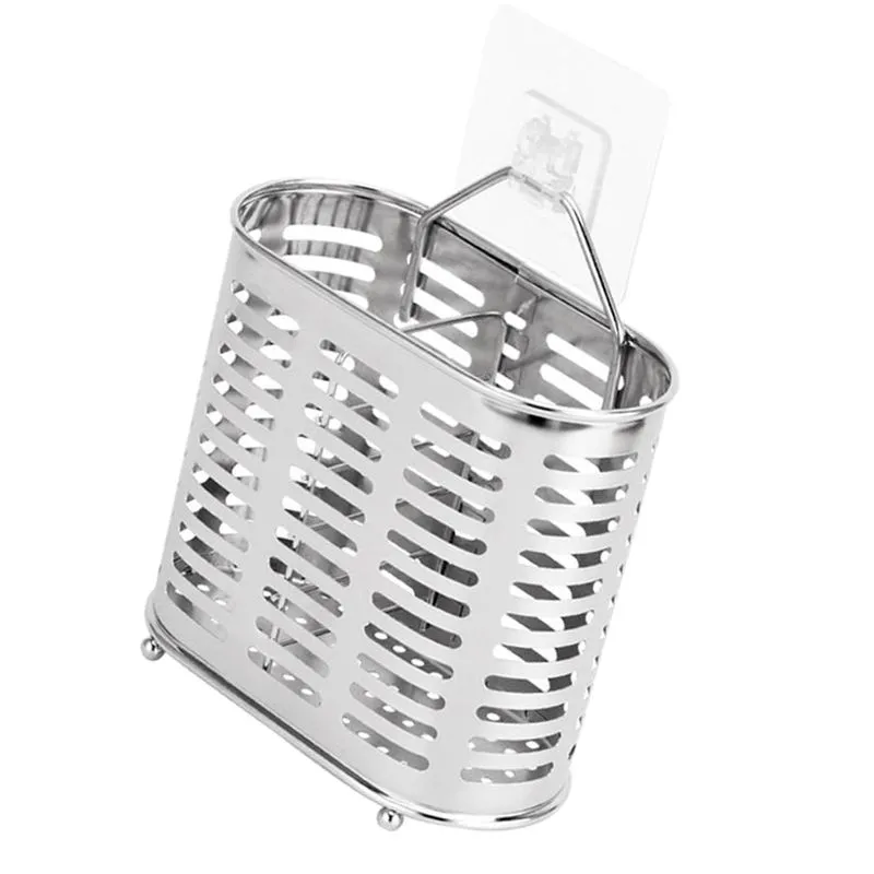 Utensílios De Talheres De Suporte De Pauzinhos De Cozinha De Aço Inoxidável