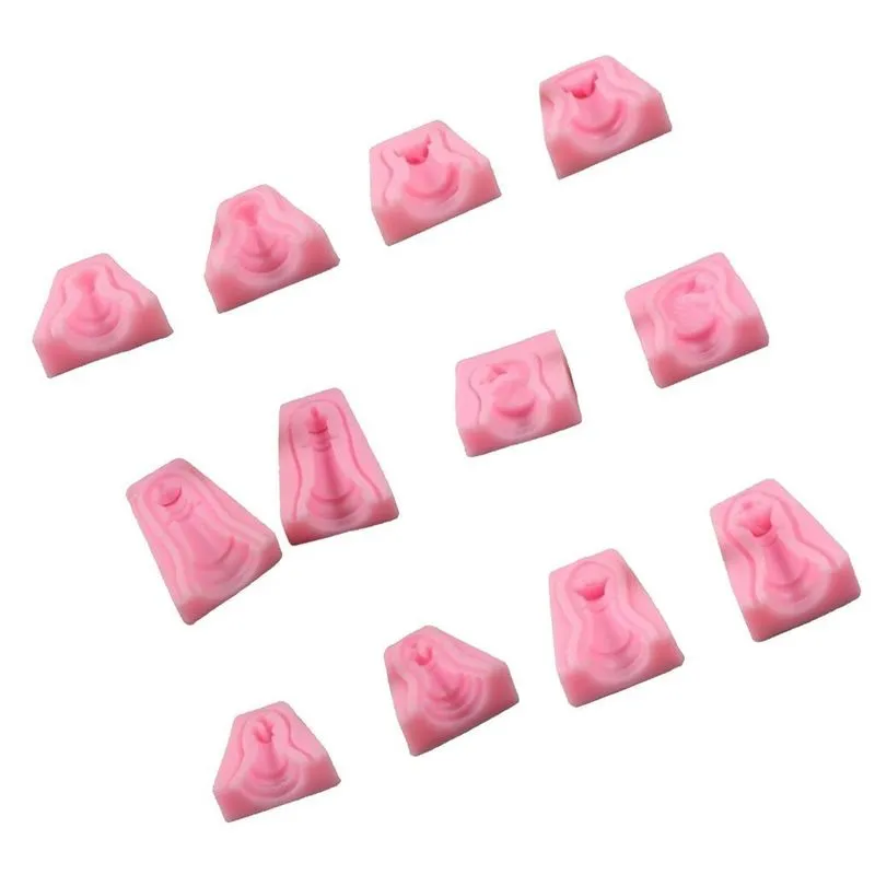 12 Peças De Moldes De Silicone De Xadrez Moldes De Fondant Sabonete Artesanal