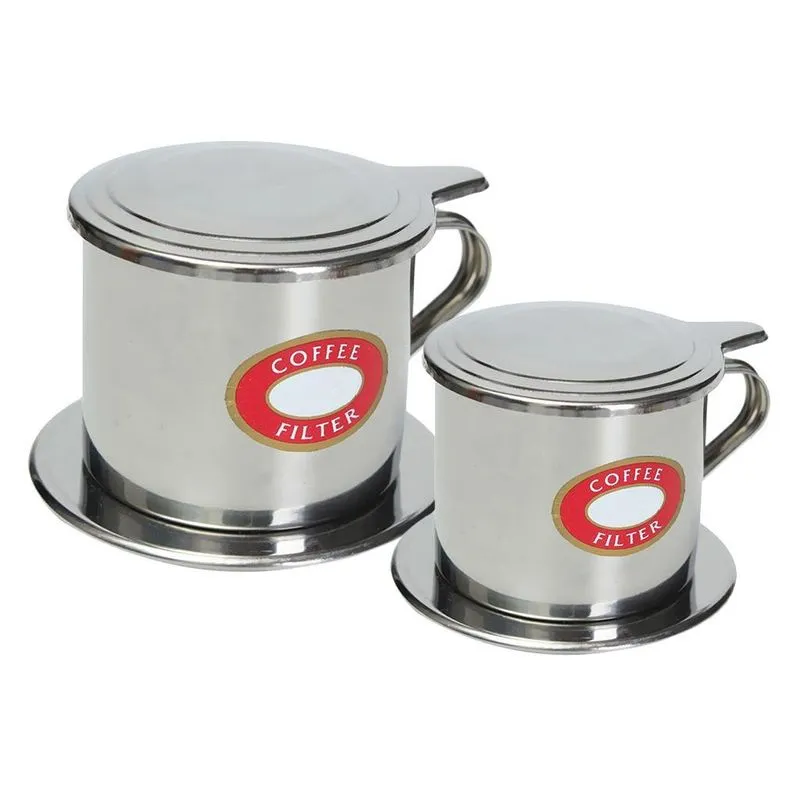 Conjunto De Gotejador De Prensa De Filtro De Café Vietnamita Com 2 Peças
