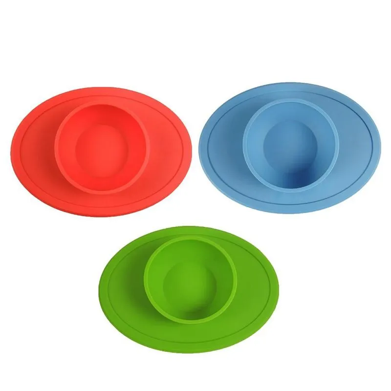 3 Peças De Silicone Creative Sucker Bowl À Prova De Deslizamento E À Prova De Quedas