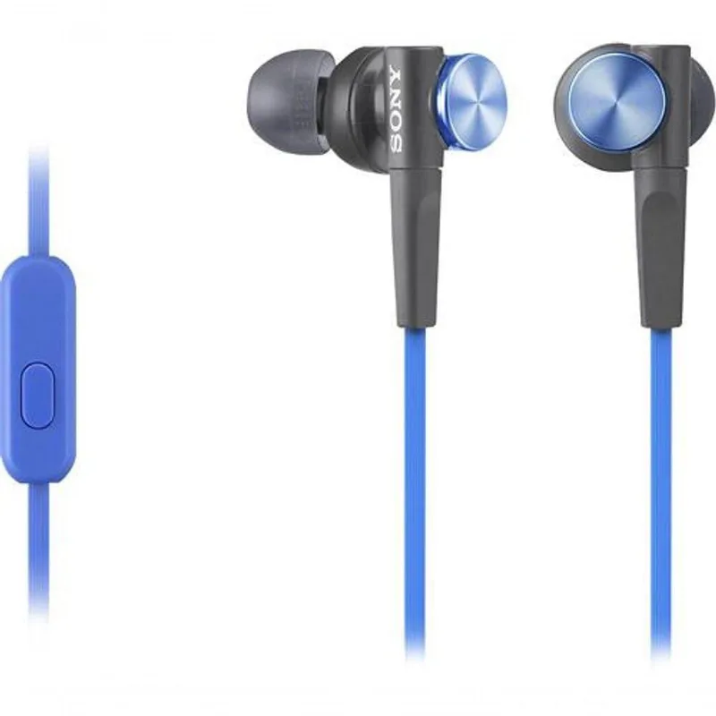 Fone De Ouvido Sony Wired Earbud Azul-mdrxb50ap/l