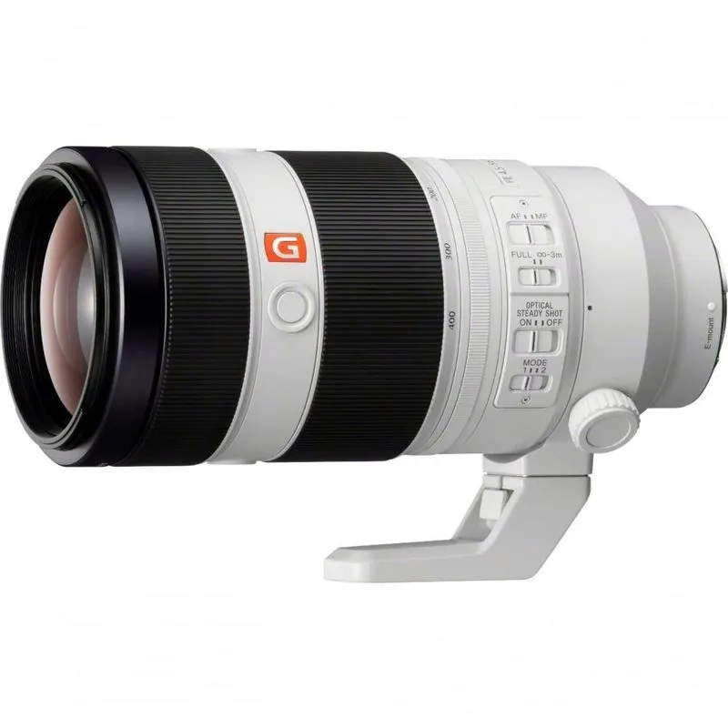 Lente Sony SEL100400GM 100-400MM F-4.5-5.6 g Master OSS com Autofocus para Câmeras E-Mount Branco