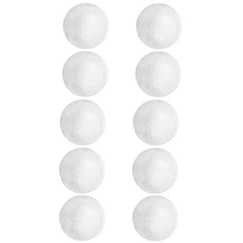 10 Pçs Bola De Espuma De Poliestireno De Modelagem De Natal Branco