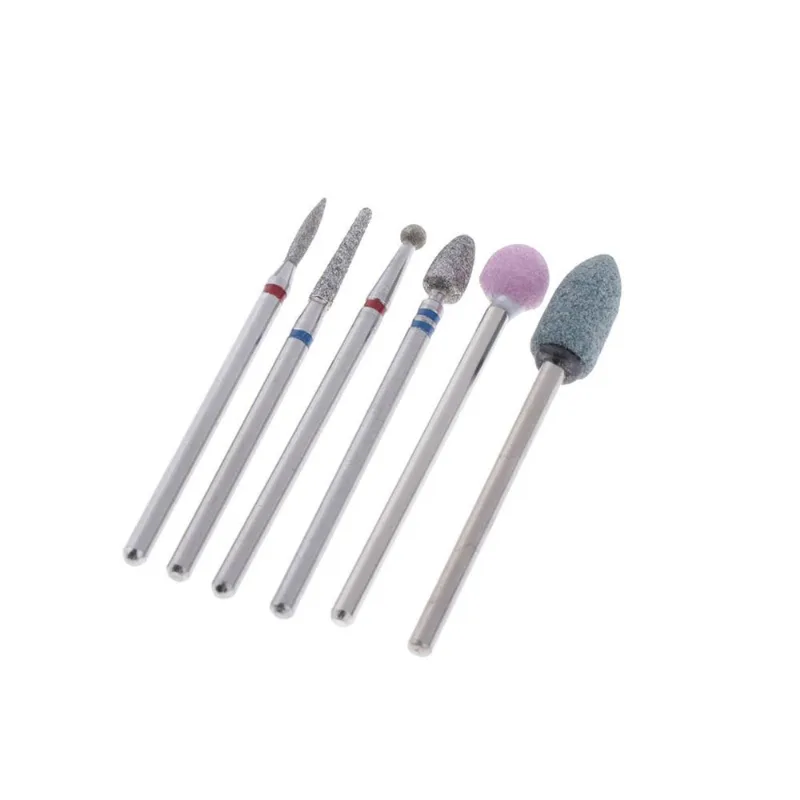 Conjunto De Brocas Para Unhas De Diamante 6 Peças Para Manicure