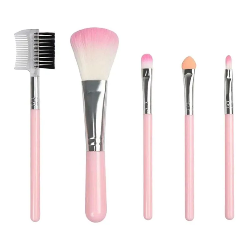 5 Pincéis De Maquiagem Aplicador De Sombra Mistura De Creme