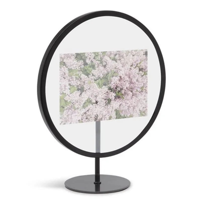 Umbra Infinity Black Round 4 x 6-in Picture Frame