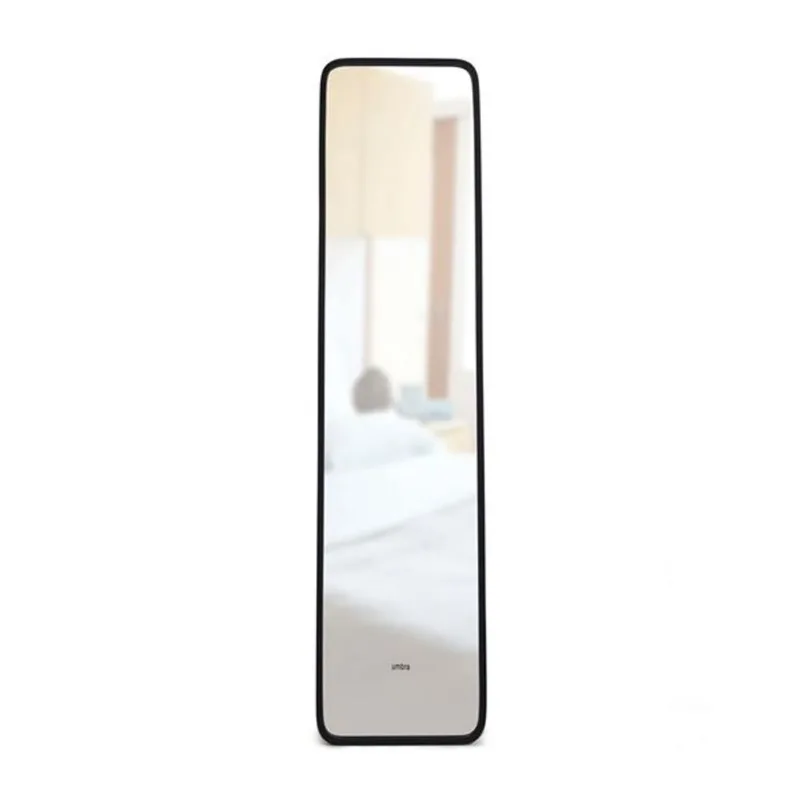 Umbra Hub 62 H x 14.5-in W Full-Length Black Rectangle Framed Wall Mirror