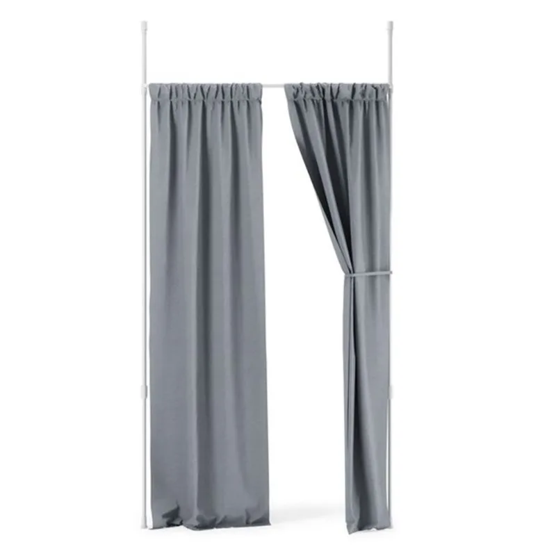 Umbra Anywhere Expandable 36 to 66-in L White Steel Tension Curtain Rod and Room Divider