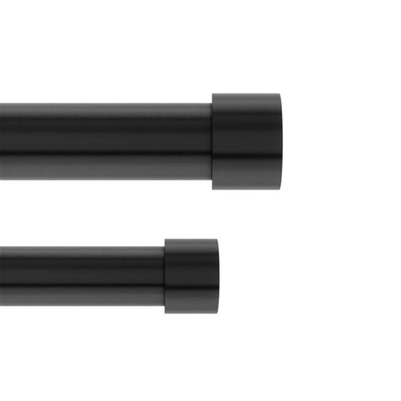 Umbra Cappa Adjustable Double Curtain Rod - Black