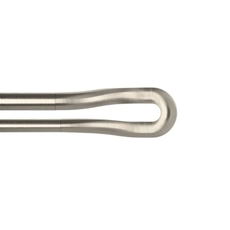 Umbra Midnight Expandable 42 to 120-in L Nickel Steel Double Curtain Rod