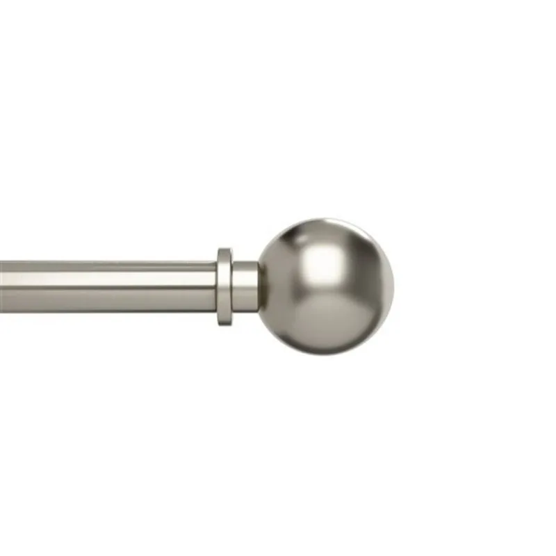 Umbra Bolas 72-in Long Steel Expandable Curtain Rod - Nickel