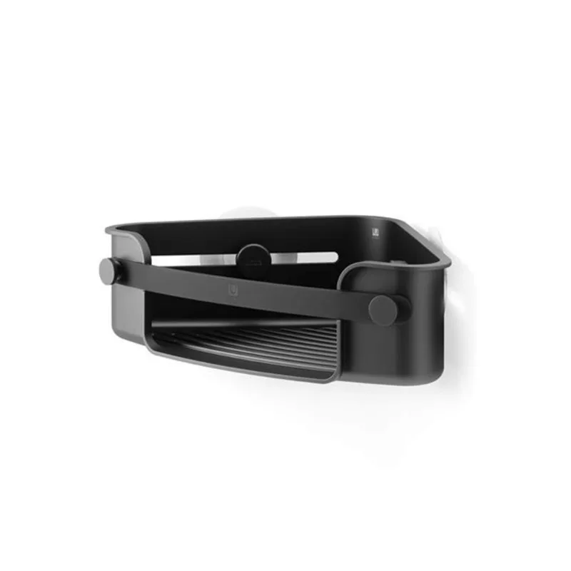 Umbra Flex Black Adhesive Corner Bin