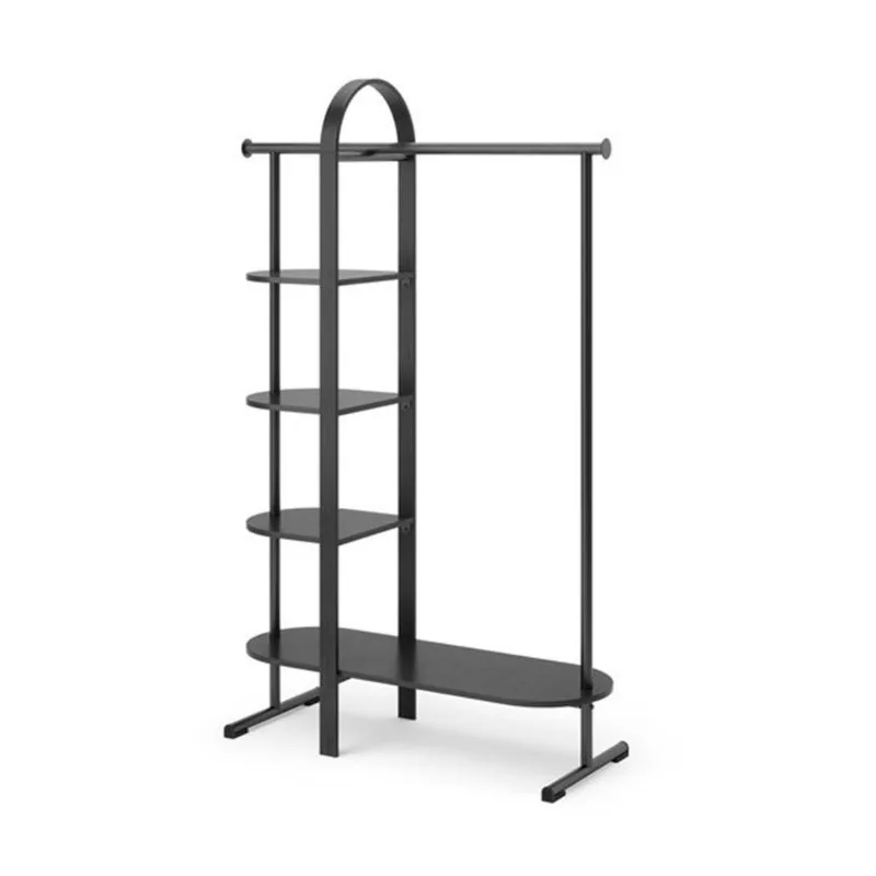 Umbra Bellwood Black Wood Portable Garment and Clothing Rack