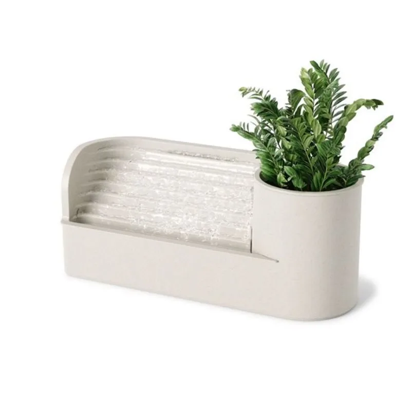 Umbra Stream Indoor Plastic Tabletop Water Fountain and Planter