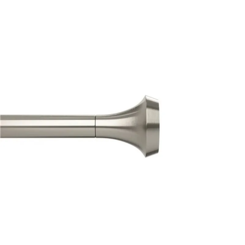 Umbra Ella Expandable 36 to 72-in L Nickel Stainless Steel Single Curtain Rod