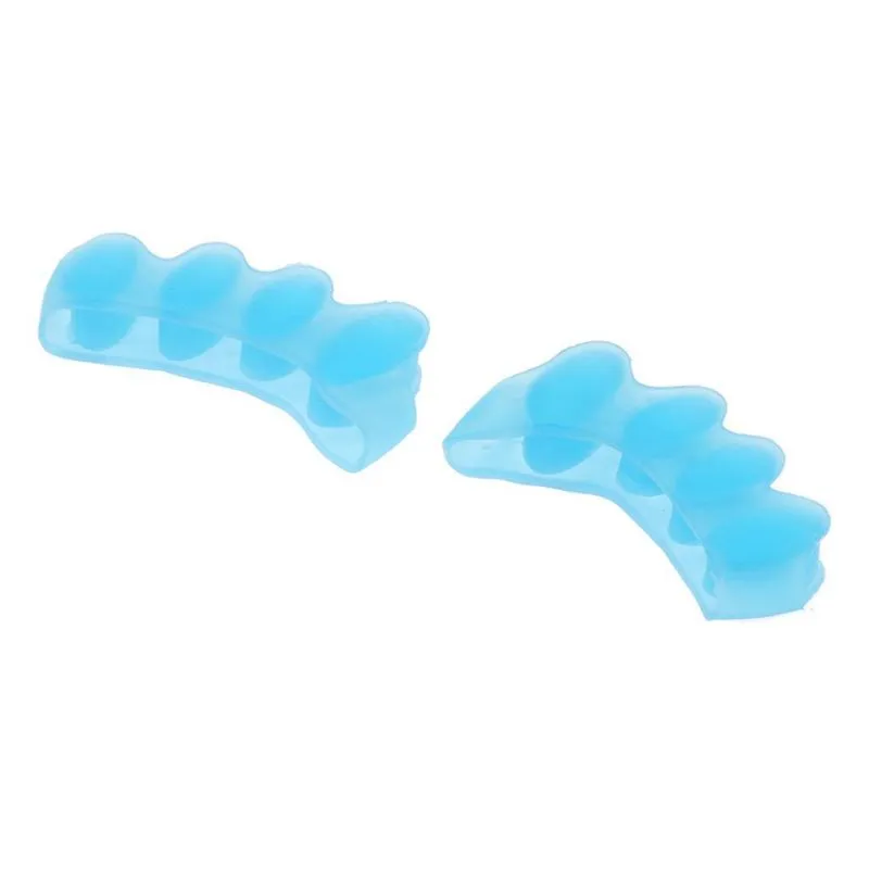 1 Par De Separadores De Dedos De Silicone Para Pedicure Nail Art