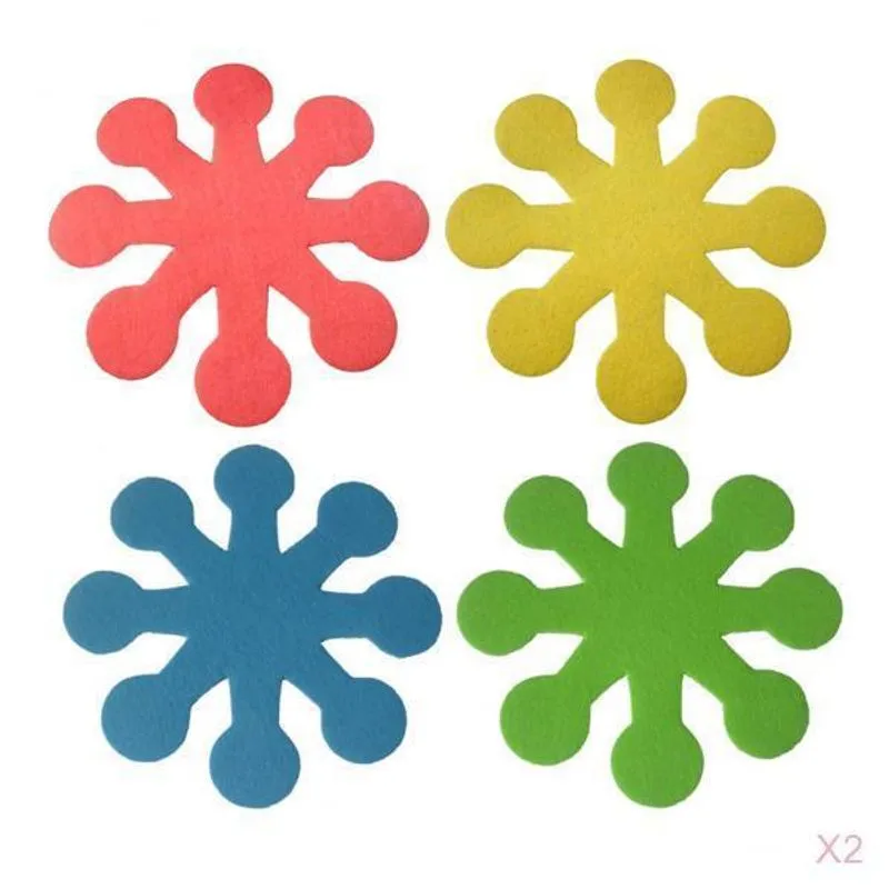 8 Pçs/conjunto Decoração De Páscoa, Calor De Colocação De Tigela De Tapete