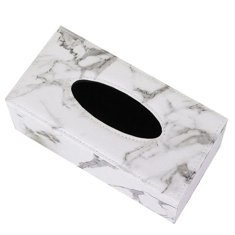 Pu Leather Tissue Box Case Capa Porta Papel Guardanapo Casa