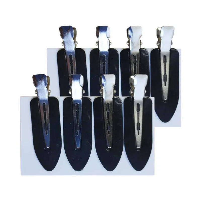 8x Grampos De Grampo De Cabelo Sem Curvatura Sem Costura Para Maquiagem