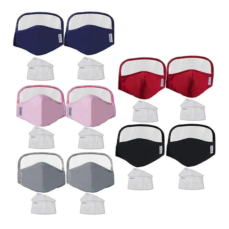 Máscaras De Proteção Bucal Antipoeira Para Adultos Com Protetor Ocular Transparente
