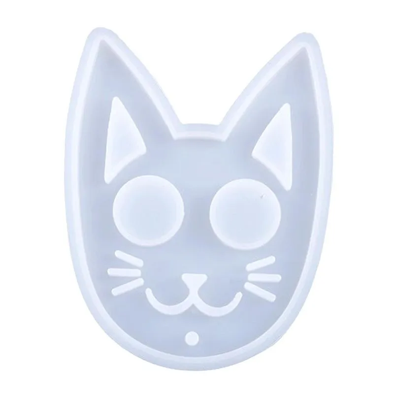 Molde De Chaveiro De Gato Molde De Silicone Diy Molde De Fabricação De Resina