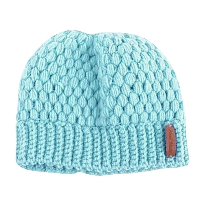 Gorro De Rabo De Cavalo Bagunçado Gorro Tricô Gorro Elástico Boné