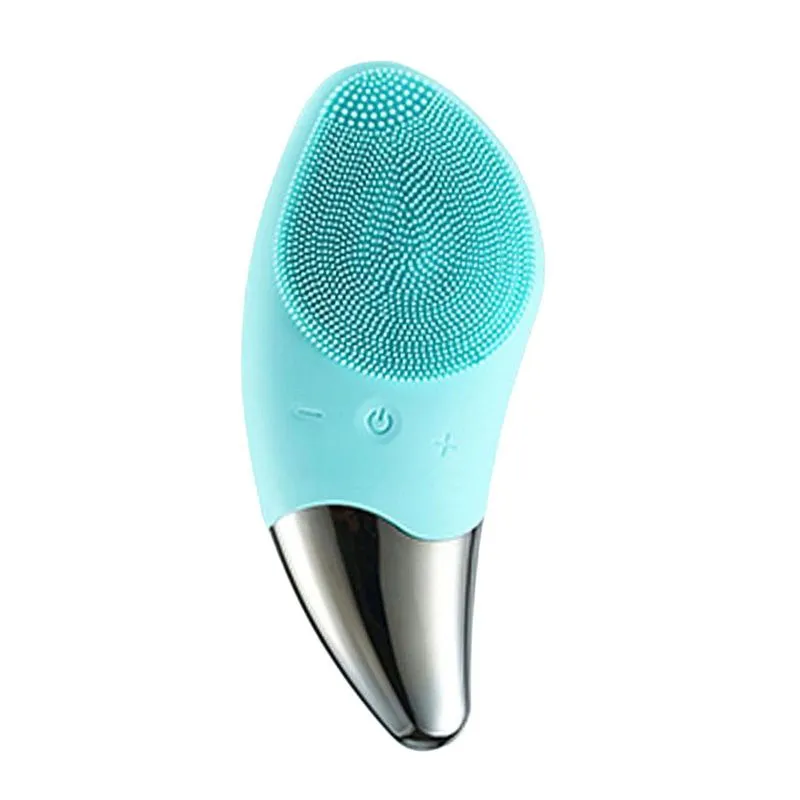 Escova De Limpeza Facial De Silicone Elétrica Ultrassônica Para Pele