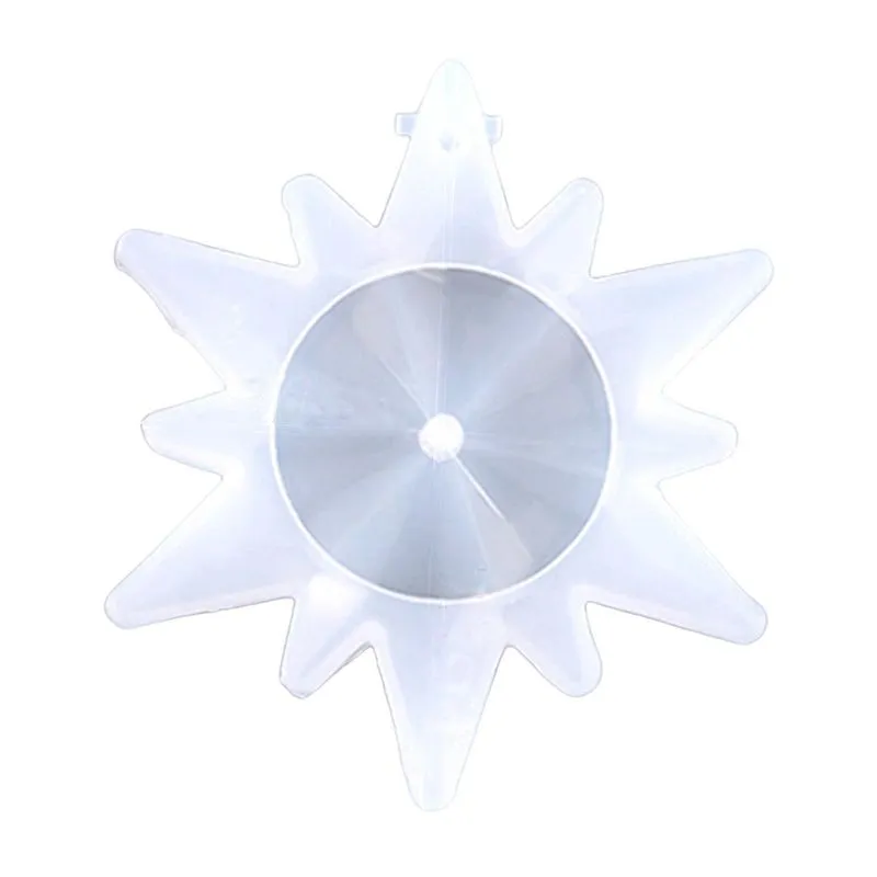 Molde De Resina De Silicone Snowflake Colar De Fundição Epóxi Diy