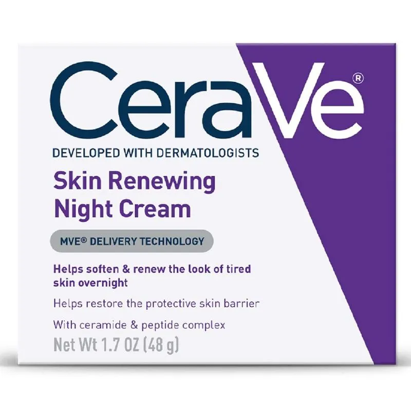 Creme Noturno Renovador de Pele Hidratante de Ácido Hialurônico & Peptídeos 1,198ml