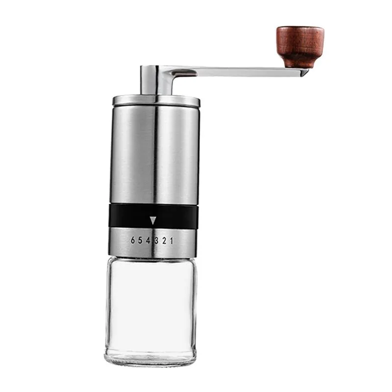 1 Peça De Moedor De Café De Aço Inoxidável Manual Portátil