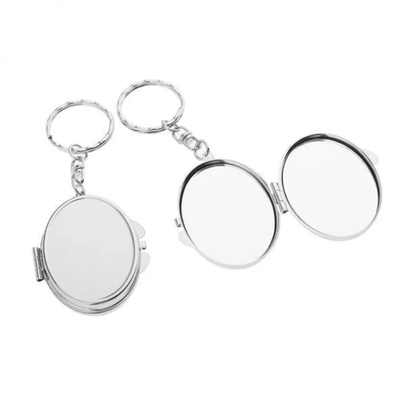 Maquiagem Compacta Em Forma De Ovo Dobrável Portátil 4x2 Peças