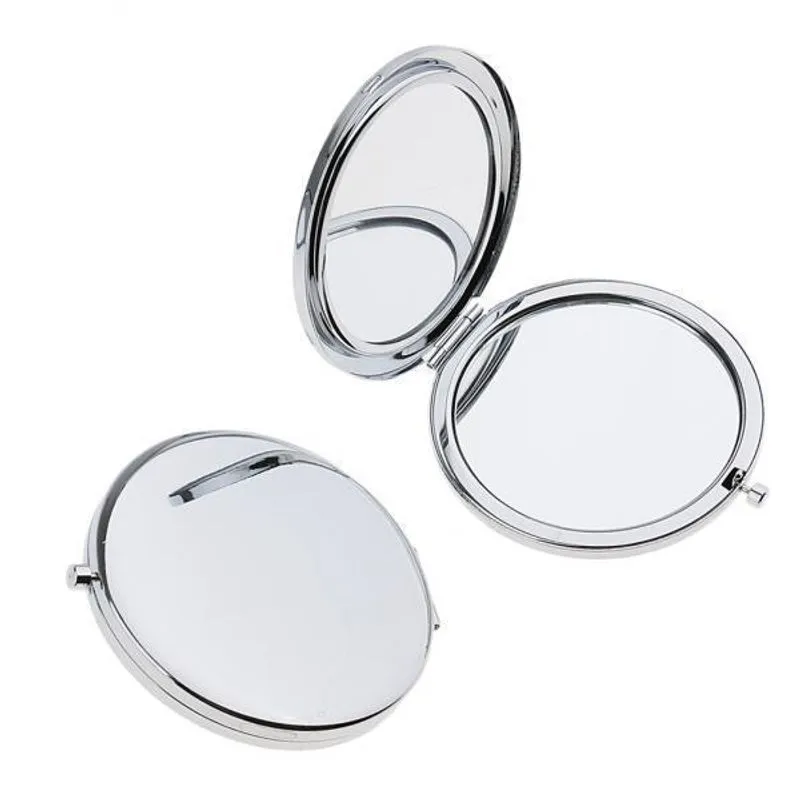 2x2 Peças De Maquiagem Compacta De Bolso Dobrável Duplo Portátil De Viagem