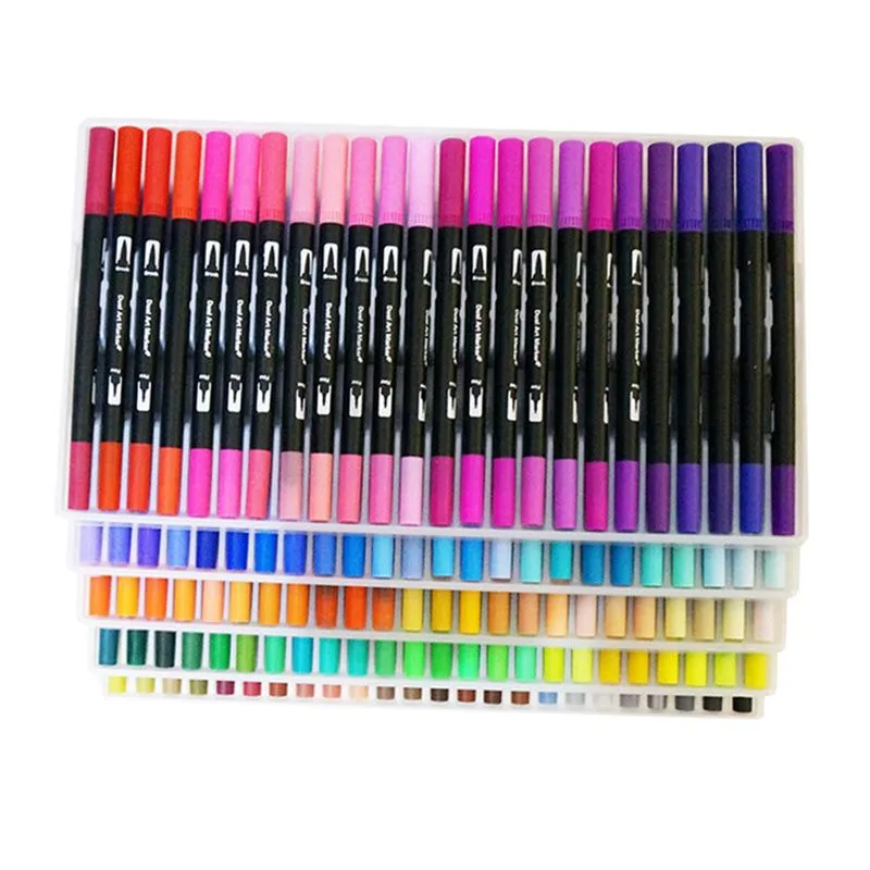 120 Pçs Canetas De Pincel Premium Caneta Marcadora À Base De Água