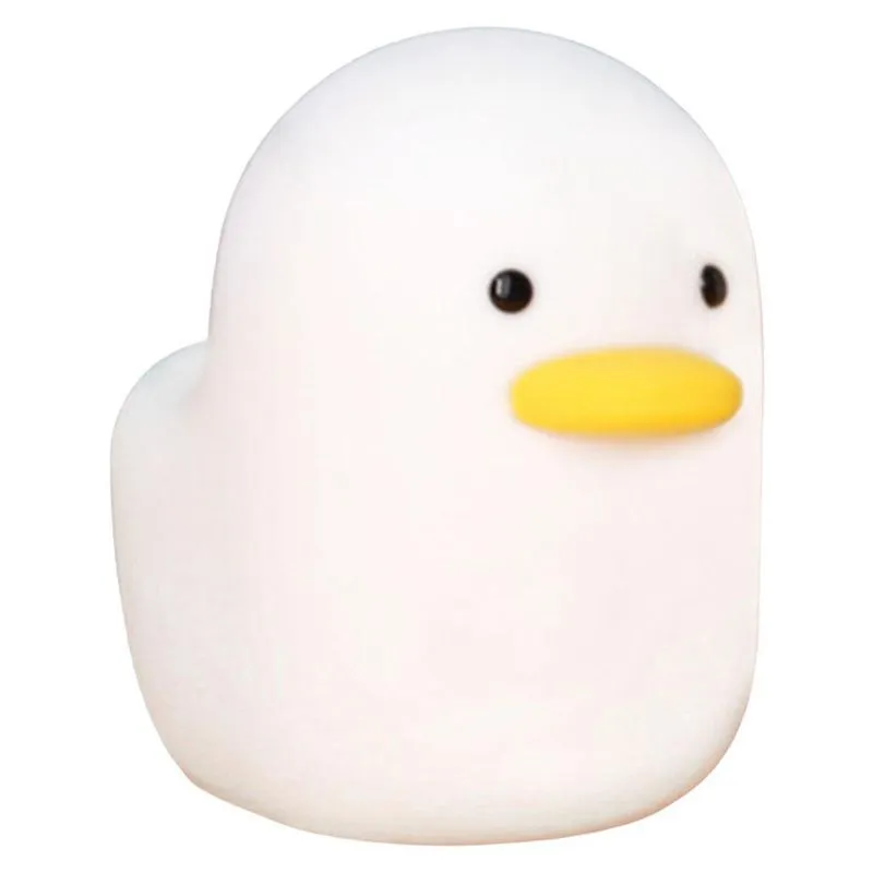 Sensor De Toque De Luz Noturna De Pato De Silicone Adorável Para Crianças
