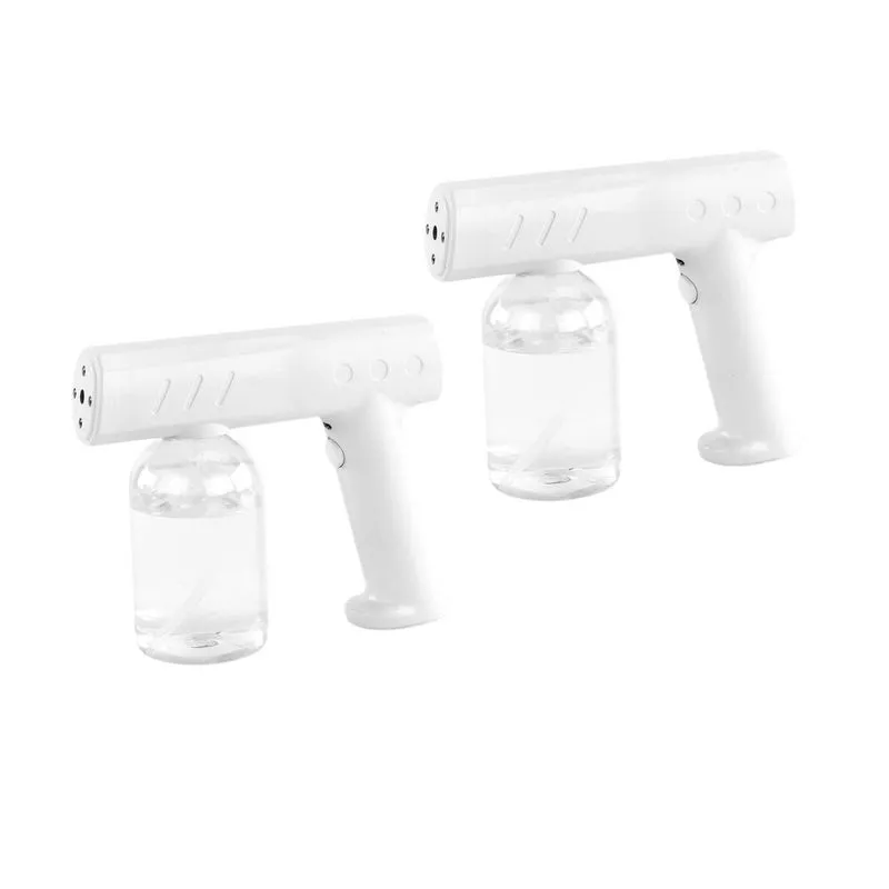 2 Peças Nano Disinfection Spray Handheld Blue Light Fogging