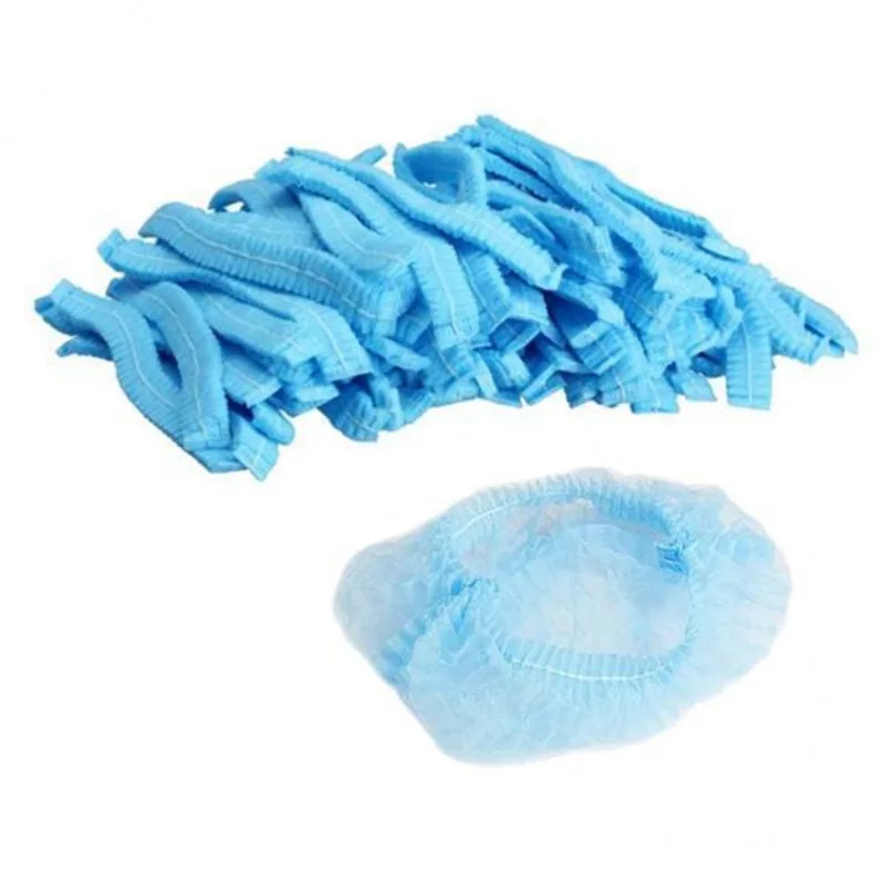 Tampa De Cabeça De Cabelo Descartável 6x100 Peças Boné Bouffant Não