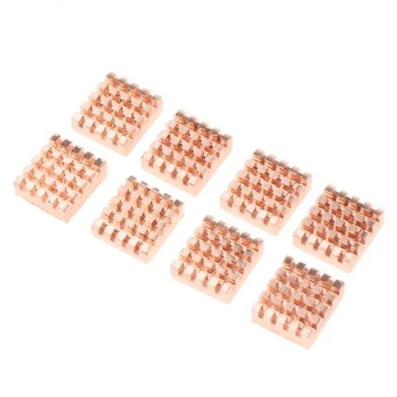 2x8 Peças Adesivo Costas Cobre Dissipador De Calor Vga Gpu Ram Memória