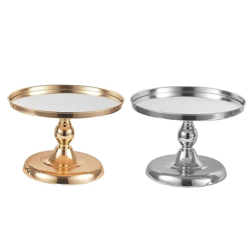 2x Suporte Para Bolo Redondo De Ferro Suporte Para Sobremesa Com Pedestal De Cupcake
