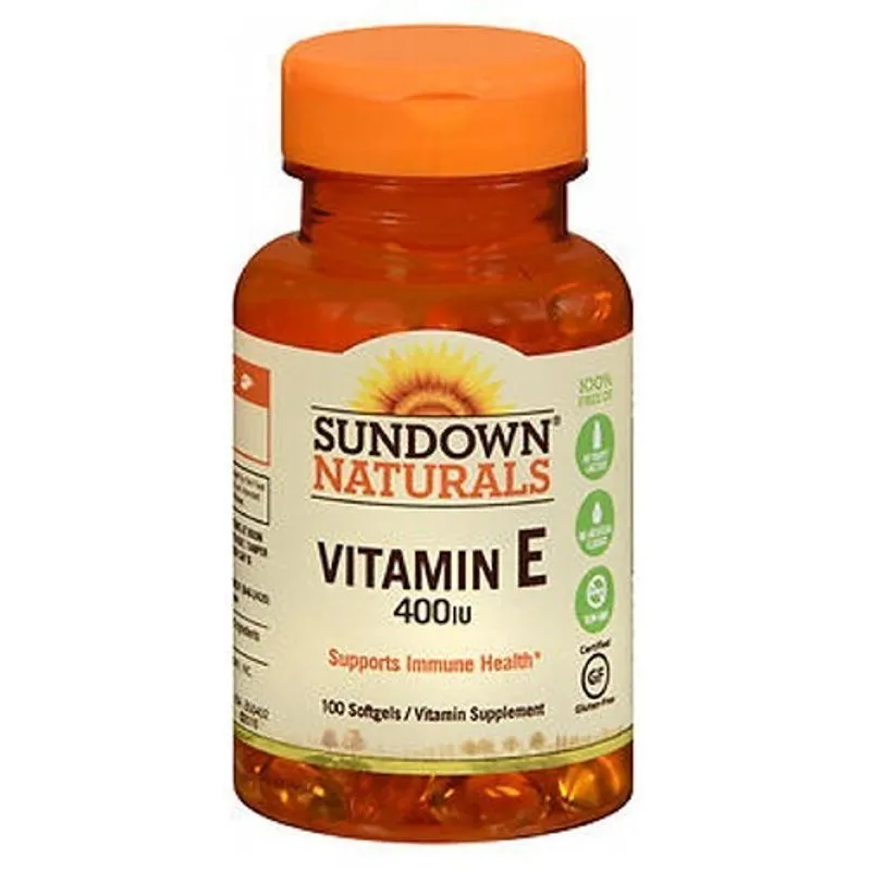 Sundown Naturals Vitamina E 400 Iu 100 Tampas Por